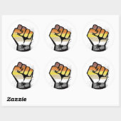 Beer weerstand ronde sticker (Vel)