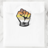 Beer weerstand ronde sticker (Tas)