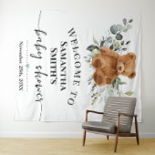 Beer Welkomstwoord Baby shower Eucalyptus Greenery Wandkleed (In Situ (horizontaal))