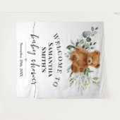 Beer Welkomstwoord Baby shower Eucalyptus Greenery Wandkleed (Voorkant (horizontaal))