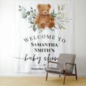 Beer Welkomstwoord Baby shower Eucalyptus Greenery Wandkleed (In situ)