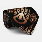 Beer wetten - Koper op zwart Stropdas (Opgerold)