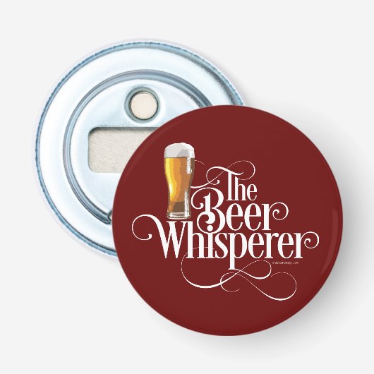 Beer Whisperer Bottle Open Button Flesopener (Voorkant)