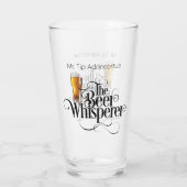 Beer Whisperer (gepersonaliseerd) glas (Achterkant)