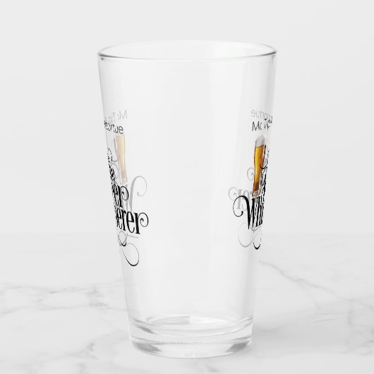 Beer Whisperer (gepersonaliseerd) glas (Links)