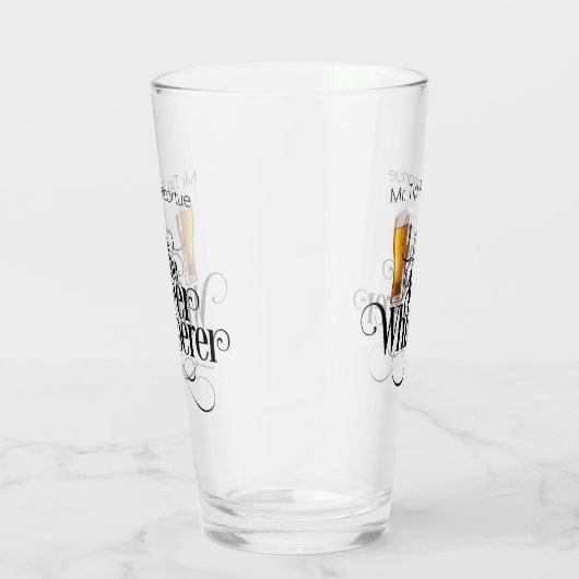 Beer Whisperer (gepersonaliseerd) glas (Rechts)