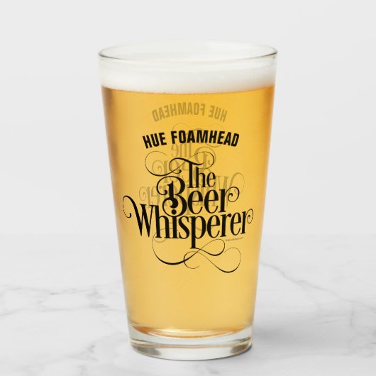 Beer Whisperer Glass Glas (Voorkant gevuld)