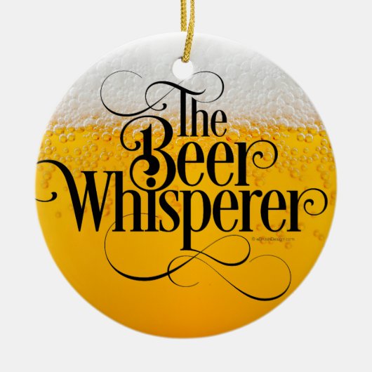 Beer Whisperer Keramisch Ornament (Voorkant)