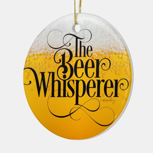 Beer Whisperer Keramisch Ornament (Links)