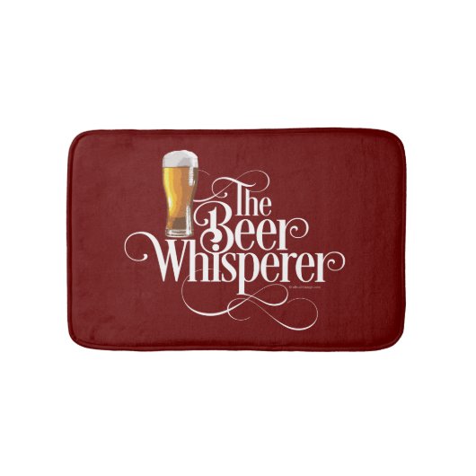 Beer Whisperer (wit) Bath Mat (Voorkant)