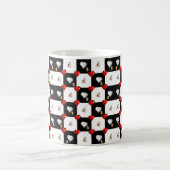 Beer White Teddy Bear Red Hearts Mok (Center)