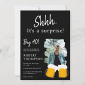 Beer wijst zwarte foto verrassing veertig jaar kaart (Voorkant)