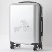 Beer Wild Kleur Naam Auto Sticker (Koffer)