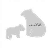 Beer Wild Kleur Naam Auto Sticker (Voorkant)