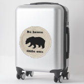 Beer Wilde Dier Wees Dapper Kleine Kinderkamer Sticker (Koffer)