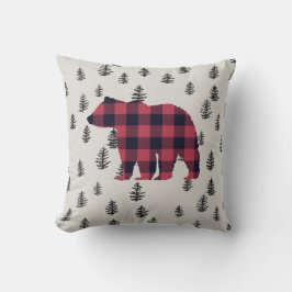 Beer Wilderness Pine Tree Sierkussen