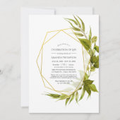 Beer Willow Geometric Celebration of Life Kaart (Voorkant)