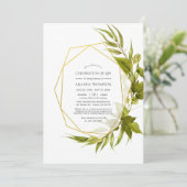 Beer Willow Geometric Celebration of Life Kaart (Staand voorkant)