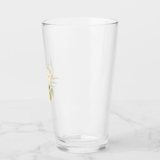 Beer Willow Greenery en Gold Geometric Diamond Glas (Links)
