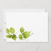 Beer Willow Greenery Wijnhuwelijk Bedankkaart (Achterkant)