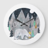 Beer winterbergen maan grote klok (Voorkant)
