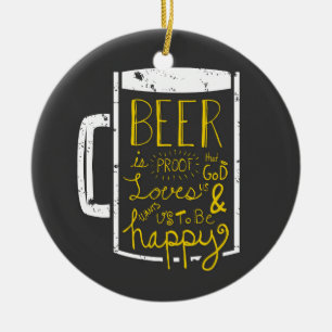 Beer Wisdom Keramisch Ornament
