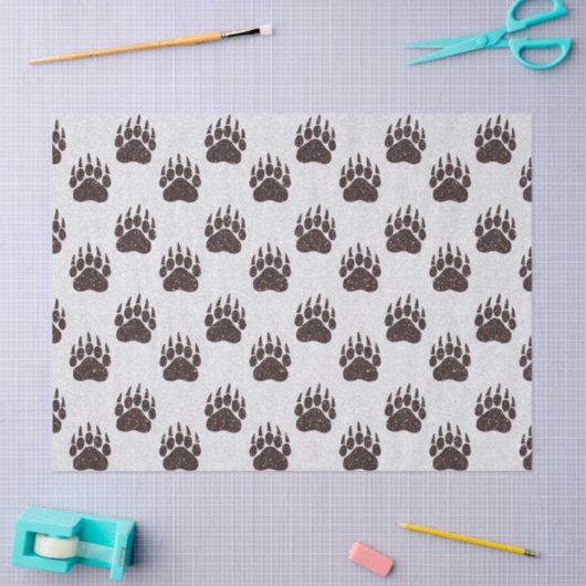 Beer Wit bruin glitterpapier Tissuepapier (Craft)