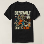 Beer Wolf 80s  bierliefhebber T-shirt (Design voorkant)