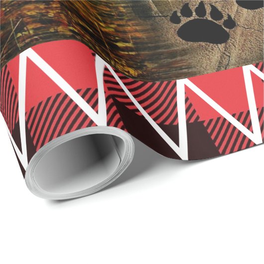 Beer Wolf Eagle Elk Moose Deer Cadeaupapier (Rol Hoek)