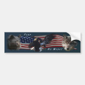 Beer, Wolf, Eagle Patriottische Bumpersticker (Voorkant)