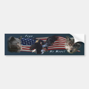 Beer, Wolf, Eagle Patriottische Bumpersticker