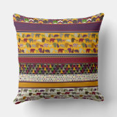 beer wolf geo stripe kussen (Achterkant)