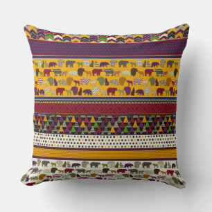 beer wolf geo stripe kussen