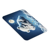 Beer Wolken Slaapmaan Dierendroom Magneet (Rechterzijde)