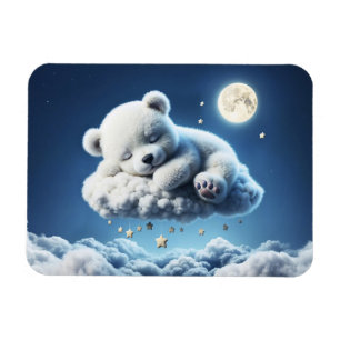 Beer Wolken Slaapmaan Dierendroom Magneet