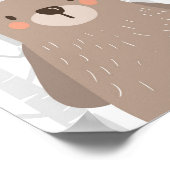 Beer Woodland Animal Nursery Wall Art Print (Hoek)