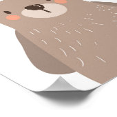 Beer Woodland Animal Nursery Wall Art Print (Hoek)