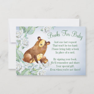 Beer Woodland Baby shower Book Kaart brengt boek