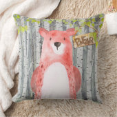 Beer - Woodland Friends - illustratie van de Water Kussen (Deken)