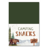 Beer Woodland - Kaart voor houten snacks (Voorkant)