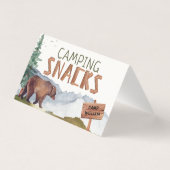 Beer Woodland - Kaart voor houten snacks (Achterkant)