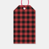 Beer Woodland Lumberjack Pset Boy Baby shower Cadeaulabel (Achterkant)