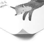 Beer Woodland van het afspeelalfabet voor kindere Poster (Hoek)