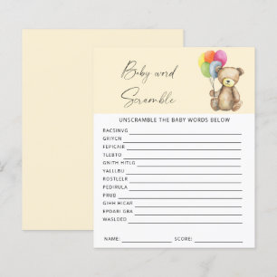Beer - Woord klooien baby shower spel