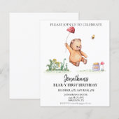 Beer-y 1e verjaardag waterverf Cute Beer  (Voorkant / Achterkant)