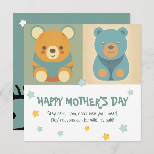 Beer-y Crazy Love: Moederdag Kaart (Voorkant / Achterkant)