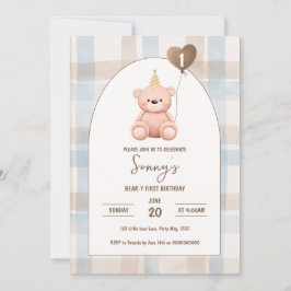 Beer-y Eerste Verjaardag 1e Partij Boho Minimal Be Kaart