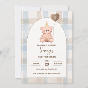 Beer-y Eerste Verjaardag 1e Partij Boho Minimal Be Kaart