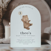 Beer-Y Eerste Verjaardag Boog Uitnodiging