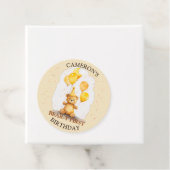 Beer-y Eerste Verjaardag Geel Beer Gift Label (In situ)